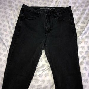 American Eagle black high rise jeggins